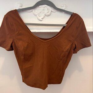 lululemon Rulu V-neck Cropped T-shirt